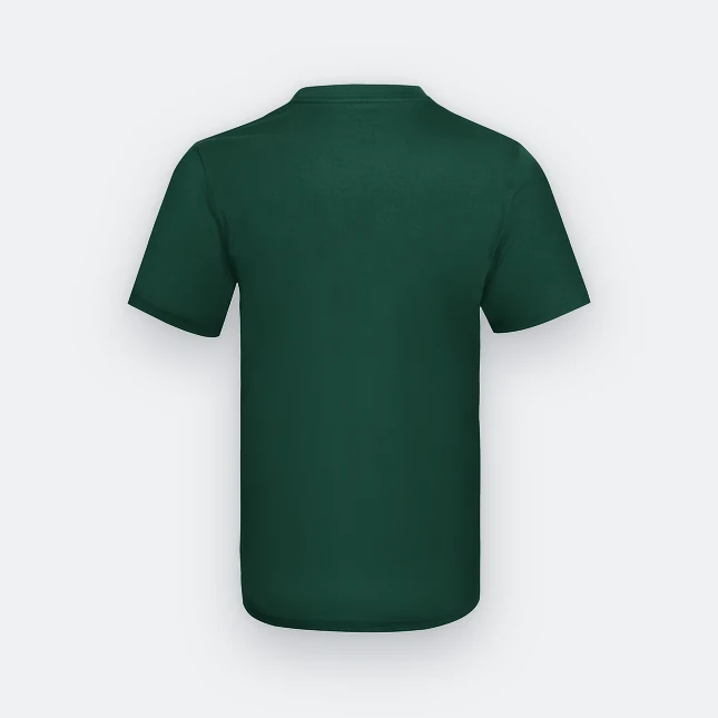 Ct60 superior cotton short sleeve basic t-shirt forest green back view