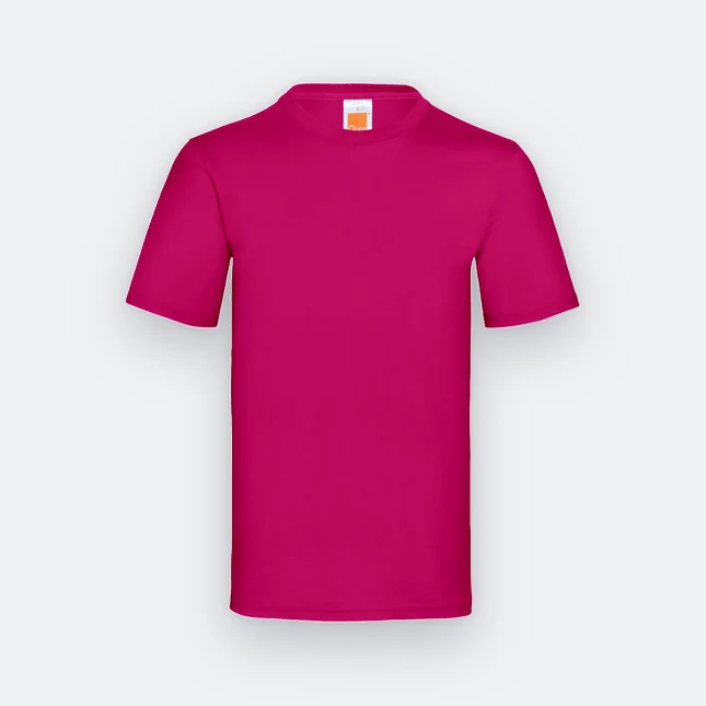 Ct60 superior cotton short sleeve basic t-shirt magenta colour view