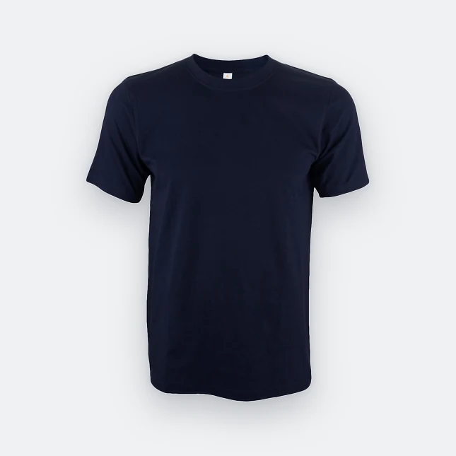 Ct60 superior cotton short sleeve basic t-shirt navy colour view