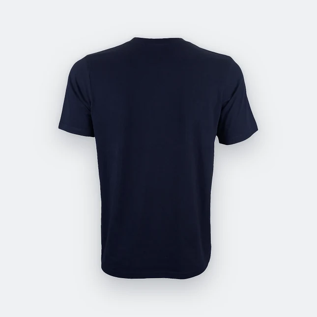 Ct60 superior cotton short sleeve basic t-shirt navy back view