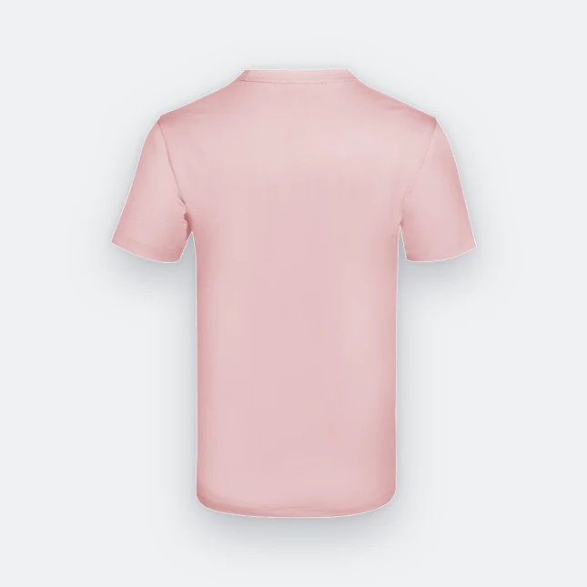 Ct60 superior cotton short sleeve basic t-shirt pink back view