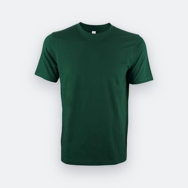 Ct71 superb cotton short sleeve basic t-shirt forest green colour view