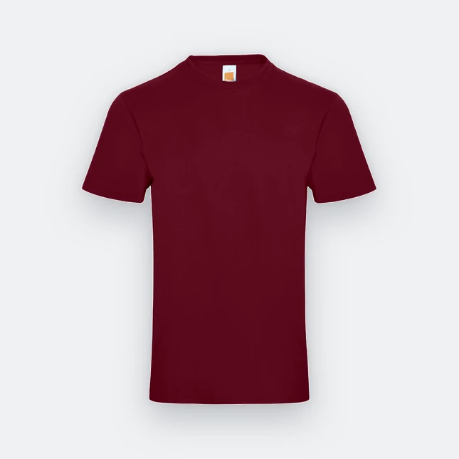 Ct71 superb cotton short sleeve basic t-shirt maroon colour view