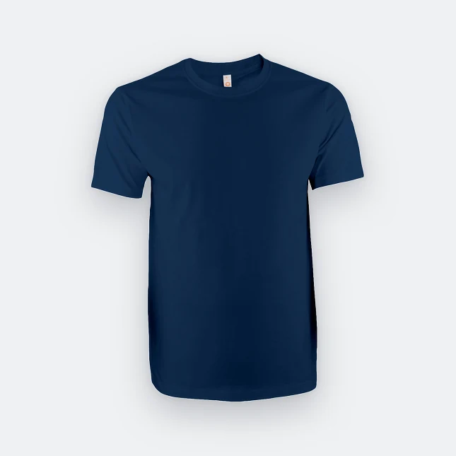 Ct71 superb cotton short sleeve basic t-shirt navy pro colour view
