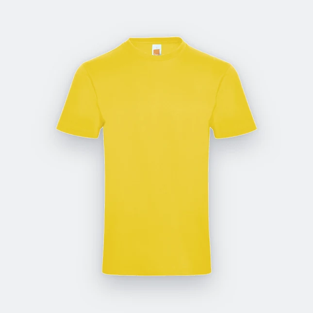 Ct71 superb cotton short sleeve basic t-shirt yellow colour view