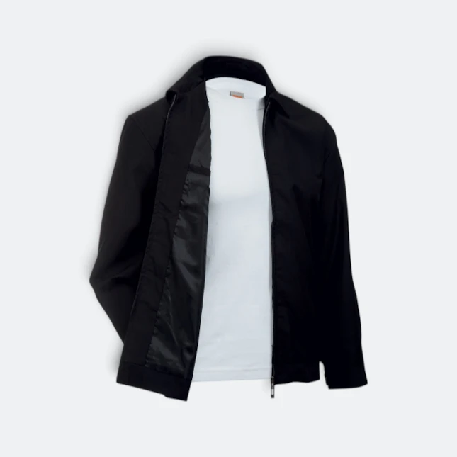 Ej02 corporate jacket unisex full-zip black inner colour view