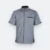 F116 Corporate Uniform Short Sleeve Shirt Hidden Pocket Dark Grey F116 corporate uniform short sleeve shirt hidden pocket dark grey colour view