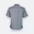 F116 Corporate Uniform Short Sleeve Shirt Hidden Pocket Dark Grey F116 corporate uniform short sleeve shirt hidden pocket dark grey back view