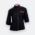 F117 corporate uniform female 3/4 sleeve hidden pocket black colour view