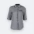 F117 corporate uniform female 3/4 sleeve hidden pocket dark grey colour view