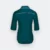 F117 corporate uniform female 3/4 sleeve hidden pocket midnight green back view