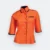 F117 corporate uniform female 3/4 sleeve hidden pocket orange colour view