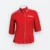F117 corporate uniform female 3/4 sleeve hidden pocket red colour view