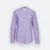 F143 corporate uniform female long sleeve oxford light purple-white colour view