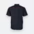 F146 Corporate Uniform Short Sleeve Shirt Contrast Collar Navy-Red-White F146 corporate uniform short sleeve shirt contrast collar navy-red-white back view