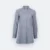 F147 corporate uniform long sleeve muslimah shirt dark grey-navy-white colour view