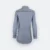 F147 corporate uniform long sleeve muslimah shirt dark grey-navy-white back view
