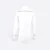 F147 corporate uniform long sleeve muslimah shirt white-royal-white back view