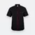 F148 corporate uniform unisex short sleeve contrast piping black colour view