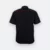 F148 corporate uniform unisex short sleeve contrast piping black back view