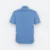 F148 corporate uniform unisex short sleeve contrast piping light blue back view