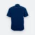 F148 corporate uniform unisex short sleeve contrast piping navy pro back view