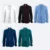 F149 corporate uniform female long sleeve contrast piping all colours