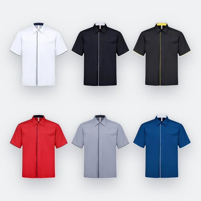 F150 corporate uniform unisex short sleeve tr hidden pocket all colours