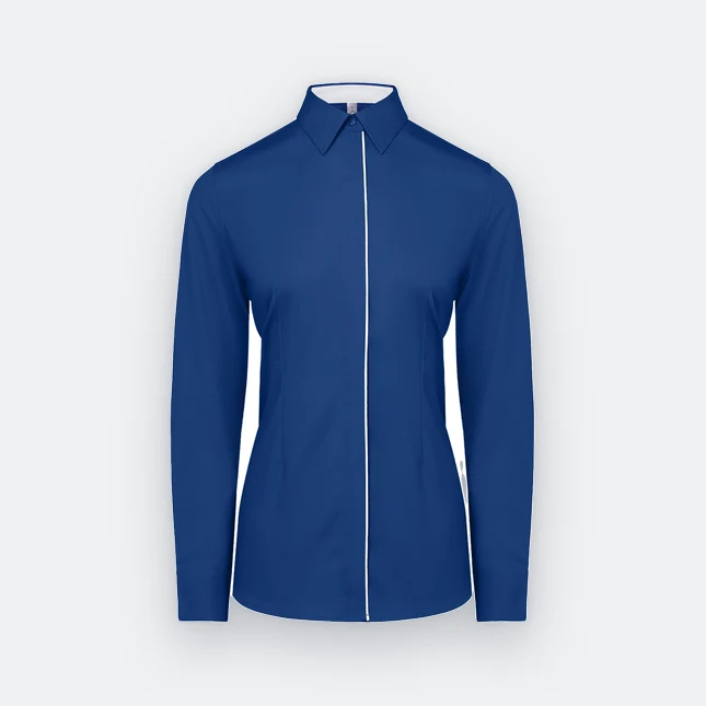 F151 corporate uniform female long sleeve tr hidden pocket f15778 colour view