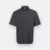 F152 corporate uniform unisex short sleeve tr button-down 2026 dark grey melange colour view