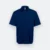 F152 corporate uniform unisex short sleeve tr button-down 2026 navy pro colour view