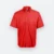 F152 corporate uniform unisex short sleeve tr button-down 2026 red colour view