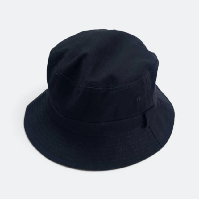 Fh01 cotton fisherman hat black colour view