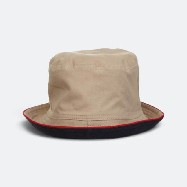 Fh01 cotton fisherman hat khaki-navy inner colour view