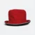 Fh01 cotton fisherman hat red-black inner colour view