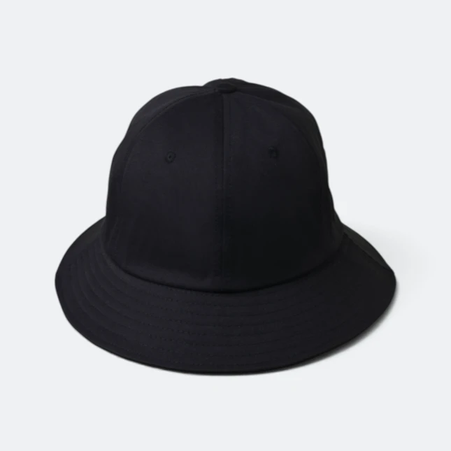 Fh02 fisherman bucket hat black colour view
