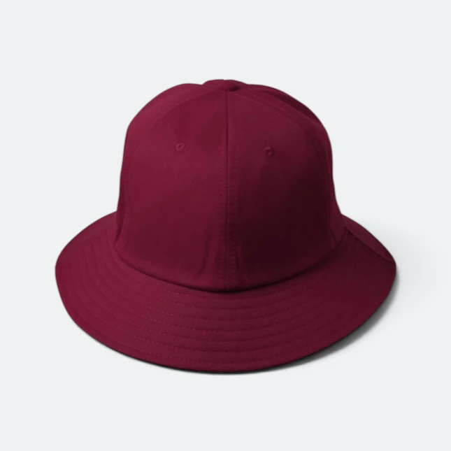 Fh02 fisherman bucket hat maroon colour view