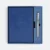 GMG9200 Soft-Cover Notebook & Pen Gift Set Royal Blue Gmg9200 soft-cover notebook & pen gift set in royal blue, corporate gift set with custom logo printing