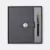 GMG9201 Crystal-Clasp Notebook & Pen Gift Set Black Gmg9201 crystal-clasp notebook & pen gift set in black, corporate gift set with custom logo printing
