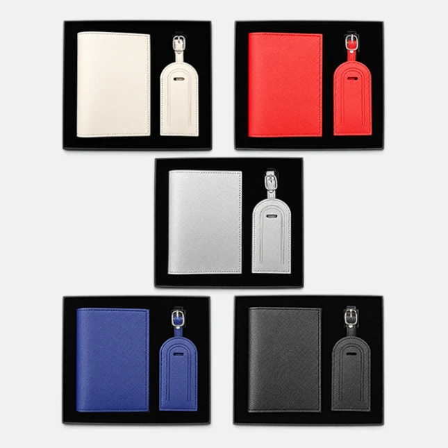 Gmg9203 card holder & luggage tag gift set, available colours for custom logo branding