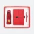 GMG9215 Umbrella, Notebook & Pen Gift Set Red Gmg9215 umbrella, notebook & pen gift set in red, corporate gift set with custom logo printing