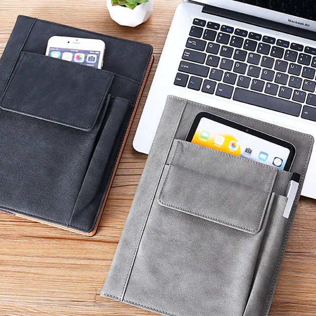Gvg2385 luslax a5 notebook with pockets with devices view