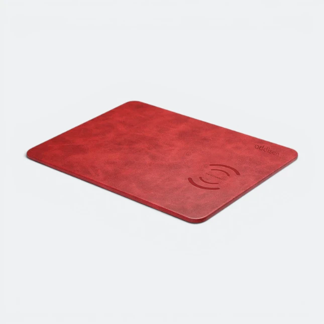 GVG2424_Qi_Wireless_Charging_Mousepad_Red Gvg2424 qi wireless charging mousepad red colour view