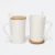 GVG2625_400ml_Ceramic_Mug_with_Wooden_Lid_Coaster Gvg2625 400ml ceramic mug with wooden lid / coaster product view