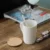 GVG2625_400ml_Ceramic_Mug_with_Wooden_Lid_Coaster_Pouring Gvg2625 400ml ceramic mug with wooden lid / coaster pouring view