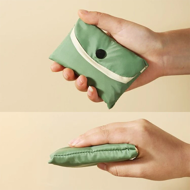 Gvg3663 rpet reusable shopping bag folded view