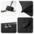 19 inch compact uv umbrella details: cap handle with wrist strap, canopy tip, water-repellent fabric and rib joint