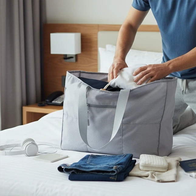 Gvg5057 solaris stova carry-all bag packing view