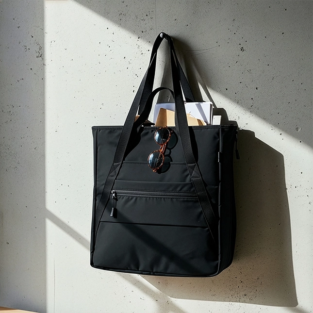 Gvg5058 solaris navro expandable tote bag with sunset view