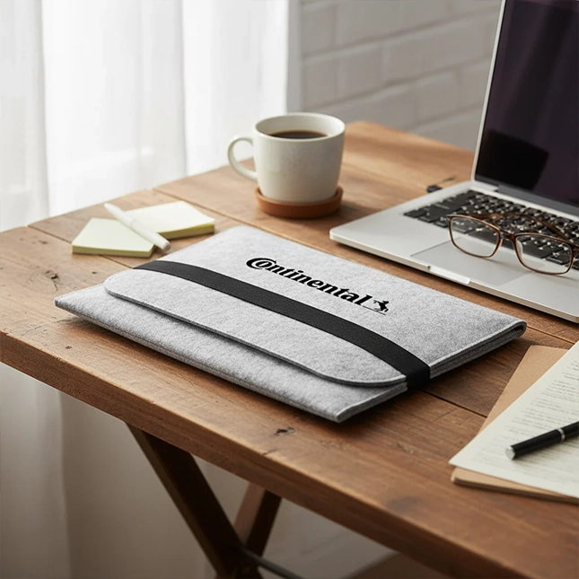 Gvg832 13 inch felt laptop sleeve with logo printing
